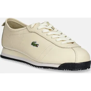 Dámská obuv Kožené tenisky Lacoste Club-Low Sneakers 50SFA0061 béžová 80X, EUR 40