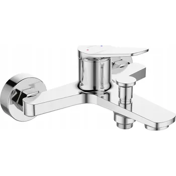 Vodovodní baterie Nástěnná vanová a sprchová baterie s jednou pákou Invena Alonia stříbrná