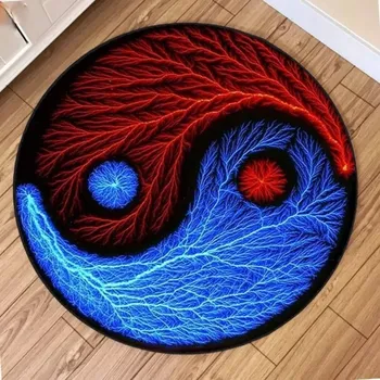 Koberec Yin yang kulatý koberec moderní - 1,40x40cm