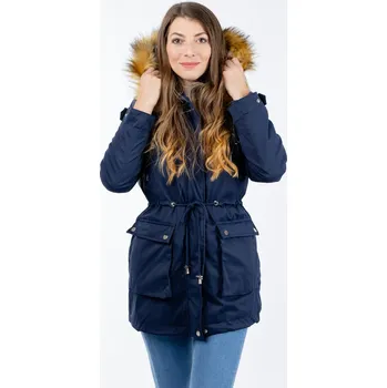 Dámská bunda Dámská parka GLANO - tmavě modrá Glano modrá 2506648
