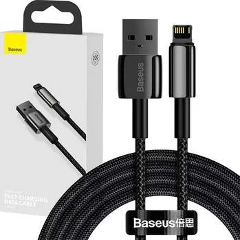 Datový kabel Baseus Tungsten Gold kabel USB na lightning 2.4A 2m