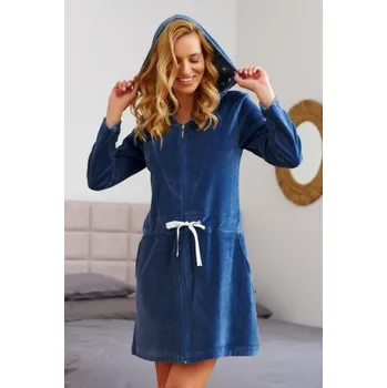 Dámský župan Dámský župan Doctor Nap SWO 1008 - velurový Modrá XL