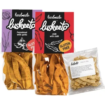 Chips AKCE 2x Luskeeto Luštěninové Krekry 70 g + ZDARMA 30 g