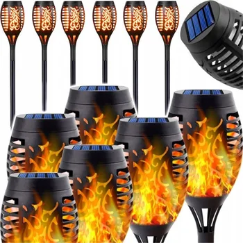 Venkovní osvětlení SOLÁRNÍ ZAHRADNÍ LAMPA LED POCHODEŇ SADA 6 Ks