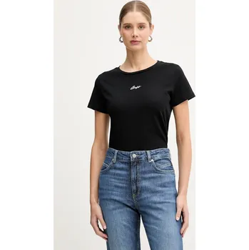 Pánské tričko Bavlněné tričko BOSS Orange C Elove embro 50554696 černá 99X, vel. XL