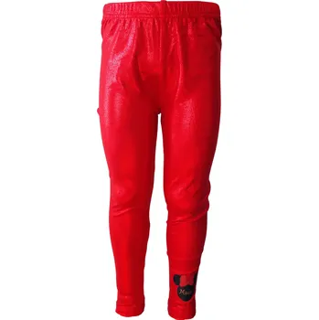 Eplusm Dívčí legíny MINNIE holografické červené Barva: Červená, Velikost: 116