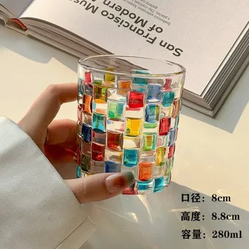 Sklenice Italský ručně malovaný skleněný pohár | 200ml - 3