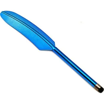 Dotykové pero na mobil | stylus pro tablet, styl pírko - Modrá