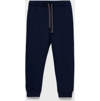 Chlapecké kalhoty Dětské bavlněné tepláky United Colors of Benetton 3J70GF010.P.NOS námořnická modř 59X, vel. 104