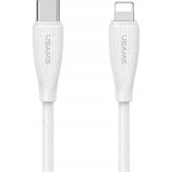 Datový kabel Kabel Usams USB typ C - Apple Lightning 1 m bílý