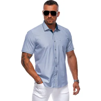 Pánská móda Pánská košile Edoti Edoti šedá 2837116