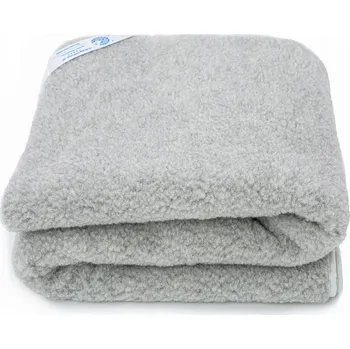 Prostěradlo VLNĚNÁ PODLOŽKA 200x200 MERINO TUMBLER ŠEDÁ + GUMIČKY / PROSTĚRADLO