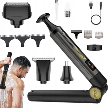 4V1 ELEKTRICKÝ HOLICÍ STROJEK NA ZÁDA, ZASTŘIHOVAČ HOLENÍ TĚLA