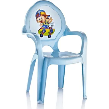 Zahradní stůl Dětská židle - modrá - plast - 1ks