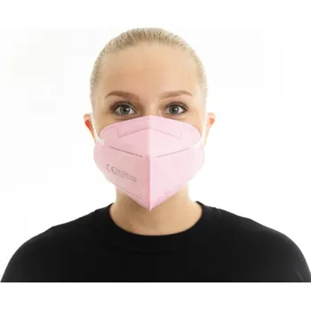 TEX-TECH 5x Český respirátor FFP2 - RŮŽOVÝ