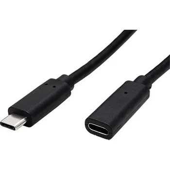 Value USB 10Gbps (3.2 gen 2x2) kabel prodlužovací USB C(M) - USB C(F), 1,5m, černý - 11.99.5496