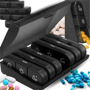 Dávkovač léků Ruhhy týdenní Schránka 3 přihrádky na den