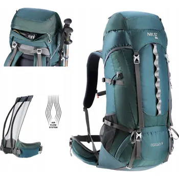 turistický batoh Batoh turistický Nils Camp NC1949 61-80 l zelený