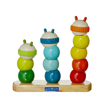 Dřevěná hračka Better Brands Guide Craft navlékací dřevěné housenky + dárek a doprava zdarma