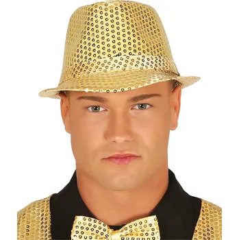 Volný čas SmiffysPárty klobouk s flitry zlatý