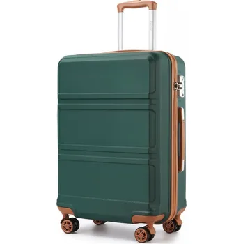 Kono K1871-1L Kufr Spinner 65cm Zelená/Hnědá ABS