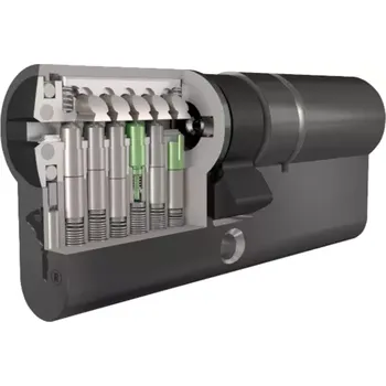 Vložka do dveří Mul-t-lock MTL800 31/35 mm black emergency s pěti klíči a bezpečností kartou