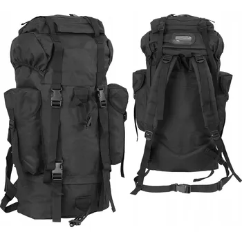 turistický batoh Vojenský Batoh Mil-Tec Bundeswehr 61-80 l černý