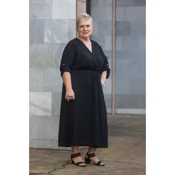 Dámské šaty Italy fashion Dlouhé šaty HAWAI Barva: Černá, Velikost: UNI: 2XL-5XL