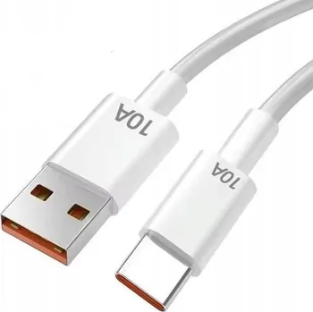Datový kabel USB kabel - USB typ C rychlé nabíjení a data 10A 120W 1m bílý