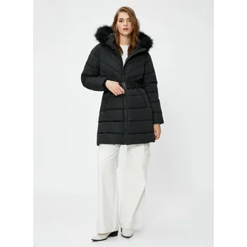 Dámský kabát Koton Dámský černý kabát Koton černá 2577860