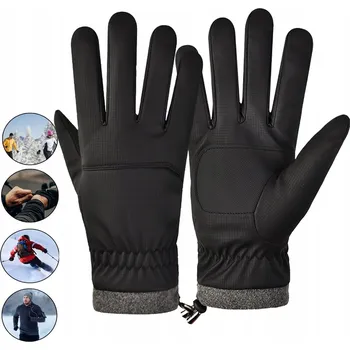Cyklistické rukavice Zimní cyklistické rukavice na běhání, voděodolné, dotykové