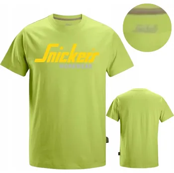 Pánské tričko Snickers Fan Edition ze 100% bavlny, limetková barva, velikost XL