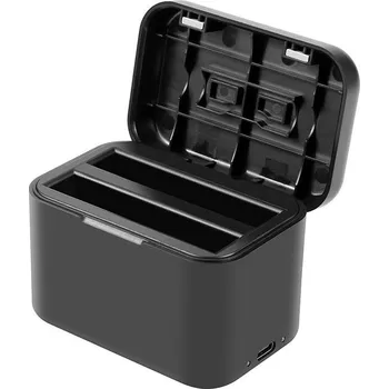 PULUZ nabíjecí pouzdro na baterie a paměťové karty pro Insta360 X4 (černé)