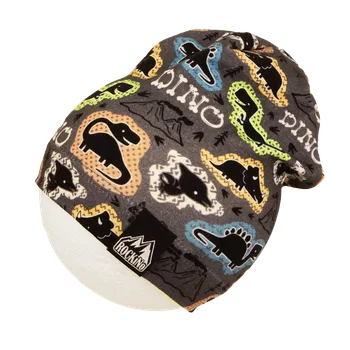 Čepice Chlapecká čepice ROCKINO DINO šedá Barva: Šedá, Velikost: 56