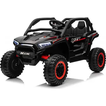 Dětské elektrovozidlo Mamido Elektrické autíčko Buggy UTV KCK 4x4 černé 24V | 800W | 50 kg | EVA | LED | 2,4Ghz | ECO kůže