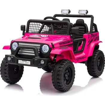 Dětské elektrovozidlo Mamido Elektrické autíčko OFF ROAD EXTREME 4x4 růžové 24V | 200W | 50 kg | EVA | LED | 2,4Ghz | ECO kůže