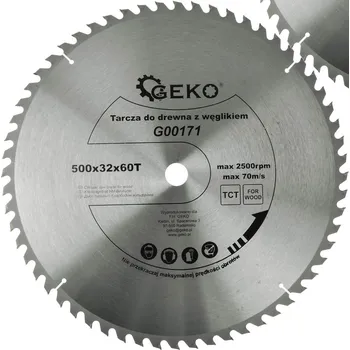 Pilový kotouč Pilový kotouč na dřevo 500x32x60T Geko