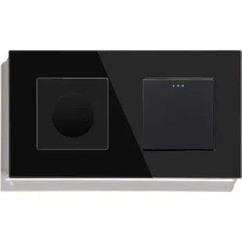 vypínač KLASICKÝ MECHANICKÝ STMÍVAČ + SKLENĚNÝ SPÍNAČ SVĚTLA