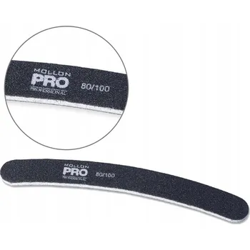 Profesionální pilník na nehty - banán, zrnitost 80/100 - Mollon PR