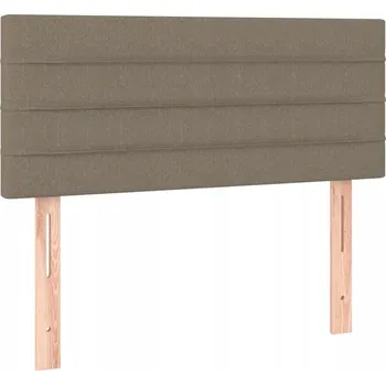 Nastavitelná čalouněná záhlavová deska k posteli, taupe, 80 x 5 x 78/88 cm