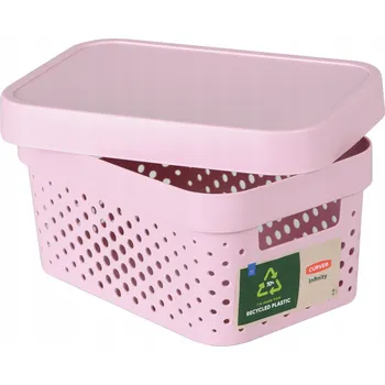 Úložný box Krabice s víkem v odstínech růžové