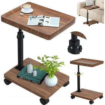 Konferenční stolek Stolek Bedee obdélníkový 30 x 80 x 80 cm Dub hnědý