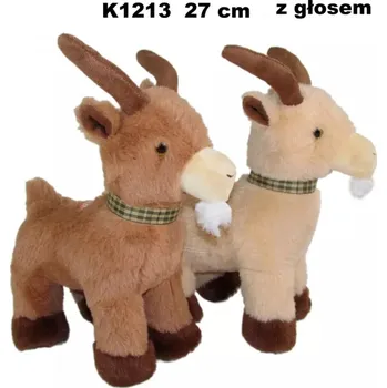 plyšák PLYŠOVÁ koza, 27 cm, se zvukem, 2 barvy.