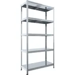 Regál na šanony Biedrax 40 x 90 x 180 cm, pozink, 5 polic plech, nosnost 100 kg na polici