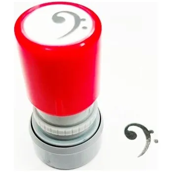 Hudebniny Razítko pro tisk basového klíče