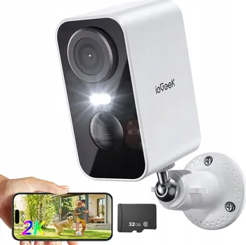 IP kamera BEZDRÁTOVÁ BATERIOVÁ KAMERA IP WIFI 3MPX OBOUSMĚRNÉ AUDIO + SLOT NA SD KARTU 32GB