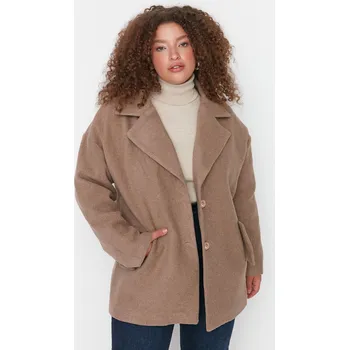 Dámský kabát Dámský kabát Trendyol Classic Trendyol hnědá 1963934