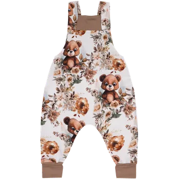 Rostoucí lacláčky - Medvídek s kytičkou Velikost: 110