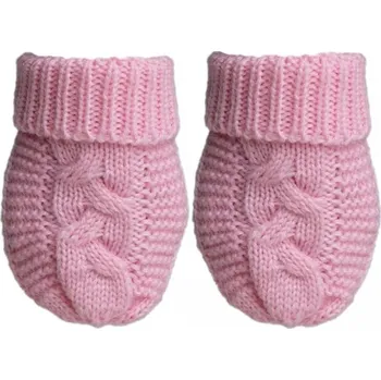 Rukavice Kojenecké rukavičky růžové Deluxe