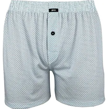 Trenýrky Pleas pánské trenýrky s potiskem 184183 Bílá Vel. 2XL